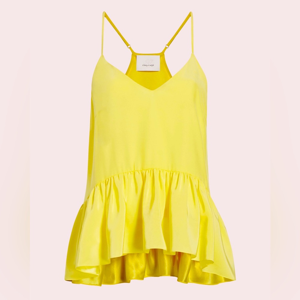 Cinq a sept silk tank